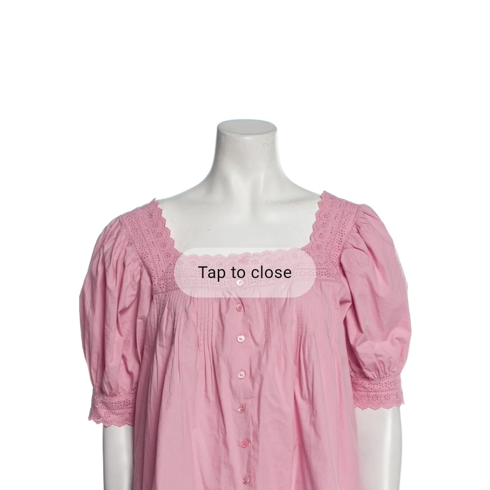 Doen Pink Puff Sleeve Blouse